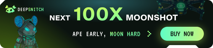 DeepSnitch Next 100x Moonshot - Ape Early, Moon Hard - Buy Now